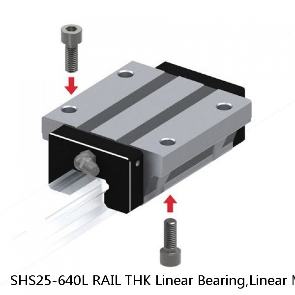 SHS25-640L RAIL THK Linear Bearing,Linear Motion Guides,Global Standard Caged Ball LM Guide (SHS),Standard Rail (SHS)