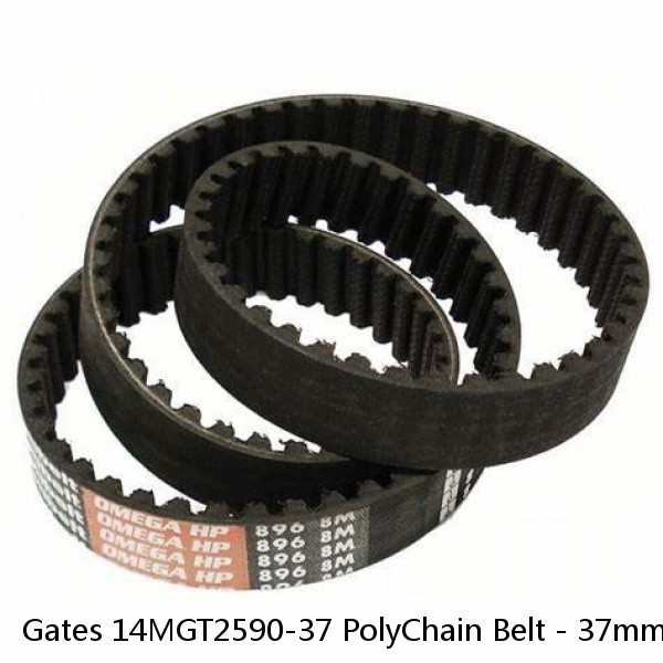 Gates 14MGT2590-37 PolyChain Belt - 37mm W - 14mm Pitch- 185 Teeth